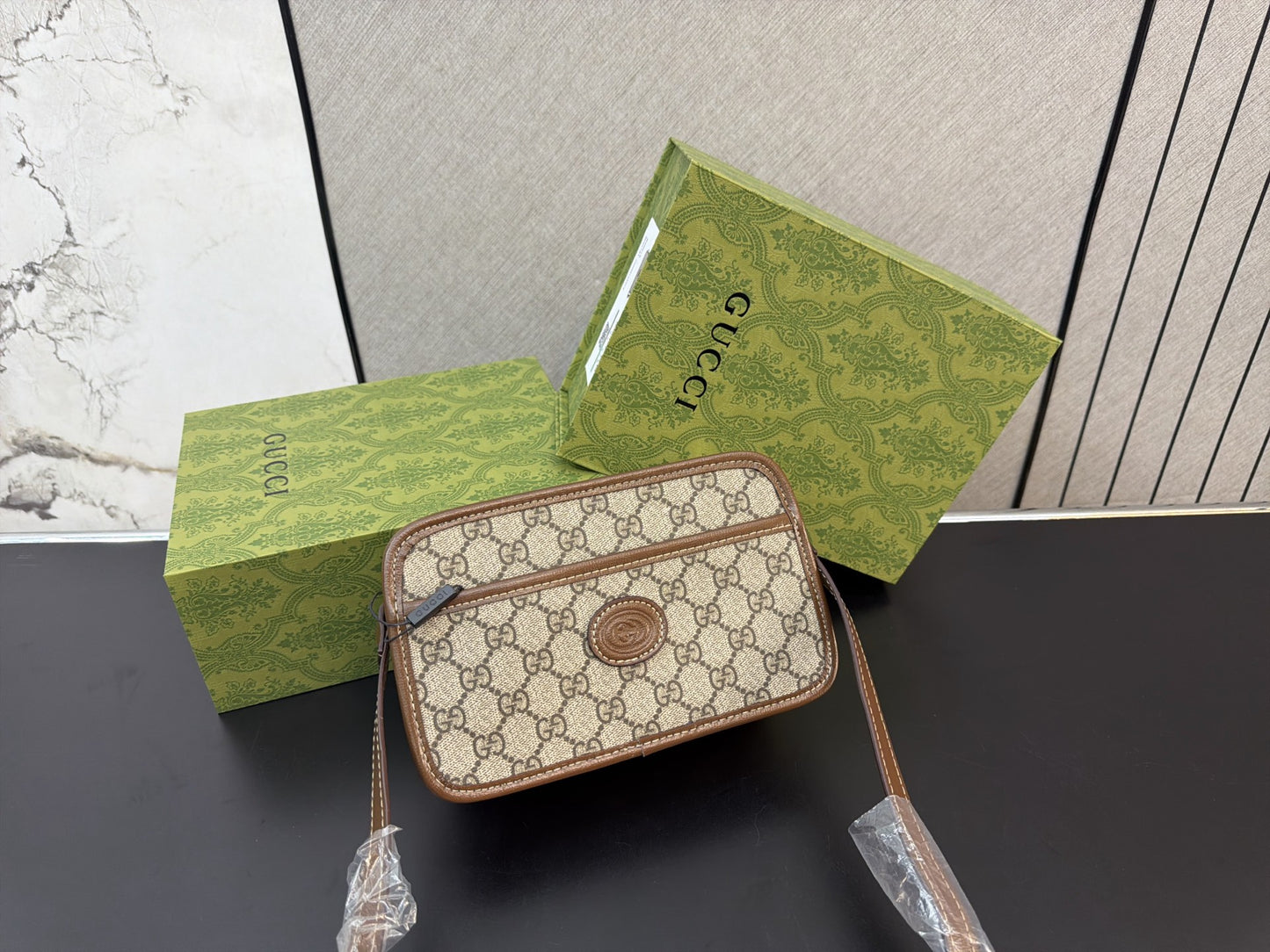GUCCI GG SUPREME MINI SHOULDER BAG – FULL SET – 1:1 HIGH END