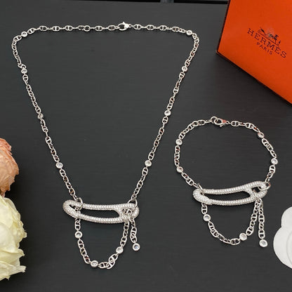 HERMÈS CHAINE D'ANCRE PUNK BRACELET/NECKLACE – Full Set  - 1:1 HIGH END