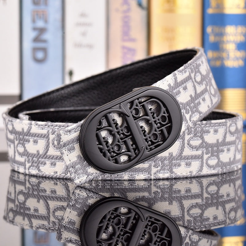 DIOR OBLIQUE CD RETRO BUCKLE BELT – FULL SET – 1:1 HIGH END