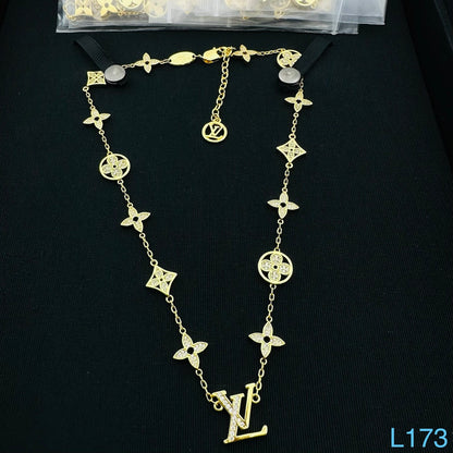 LOUIS VUITTON MONOGRAM CHARMS NECKLACE – FULL SET – 1:1 HIGH END