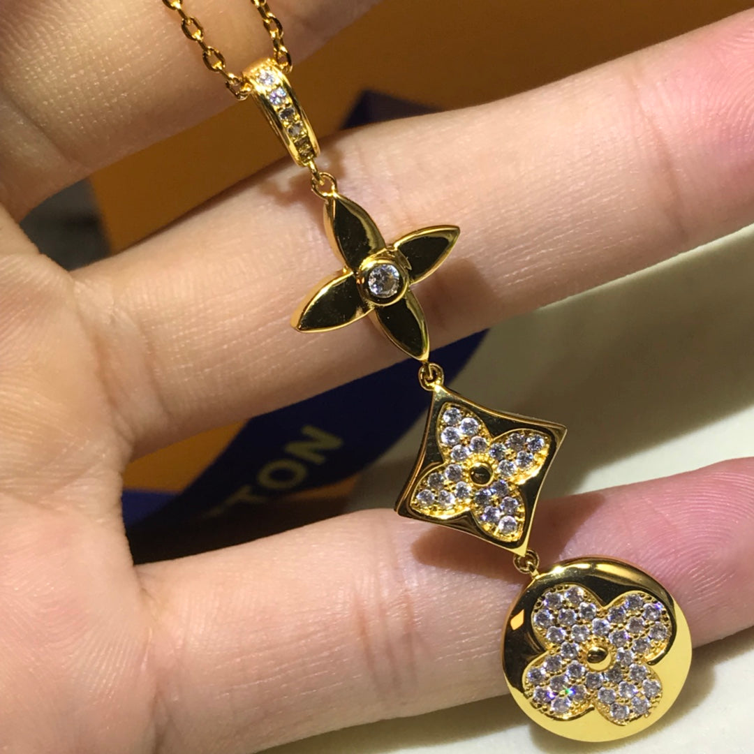 LOUIS VUITTON COLOR BLOSSOM NECKLACE  – Full Set  - 1:1 HIGH END