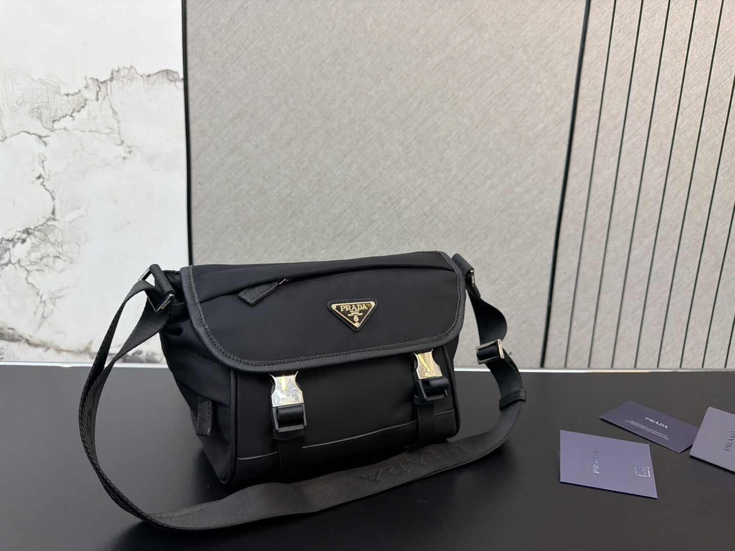 PRADA RE-NYLON MESSENGER BAG 21CM & 26CM – FULL SET – 1:1 HIGH END