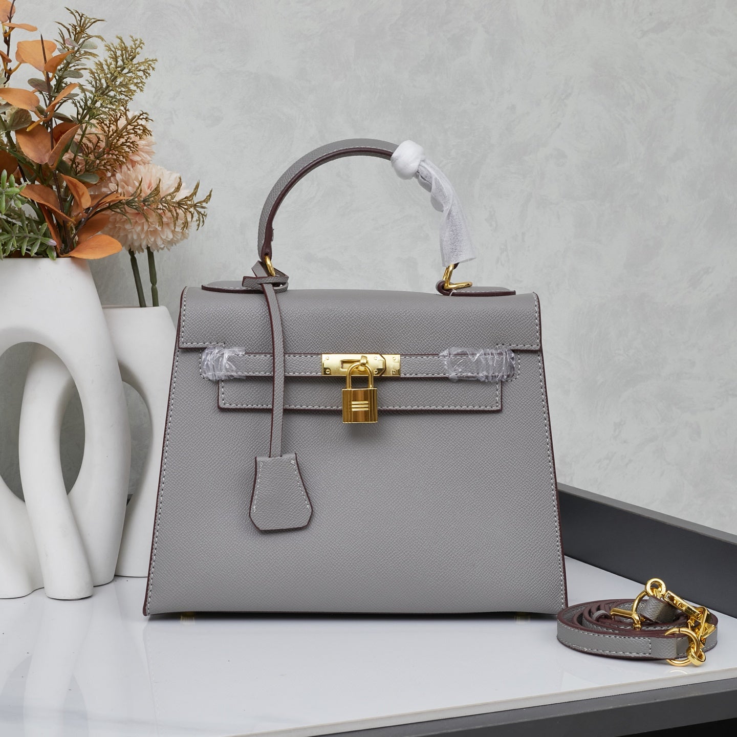 HERMÈS 25CM KELLY SELLIER ORANGE EPSOM LEATHER GOLD HARDWARE - 1:1 HIGH END