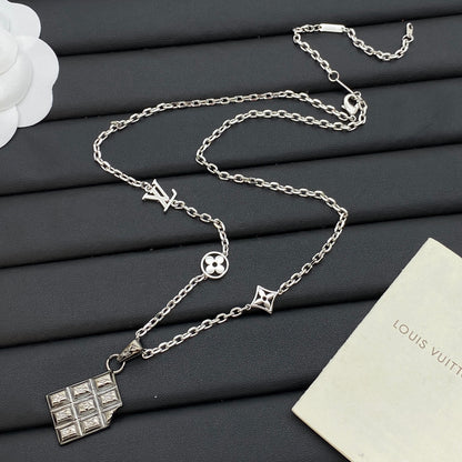 LOUIS VUITTON MONOGRAM TAG NECKLACE – Full Set - 1:1 HIGH END
