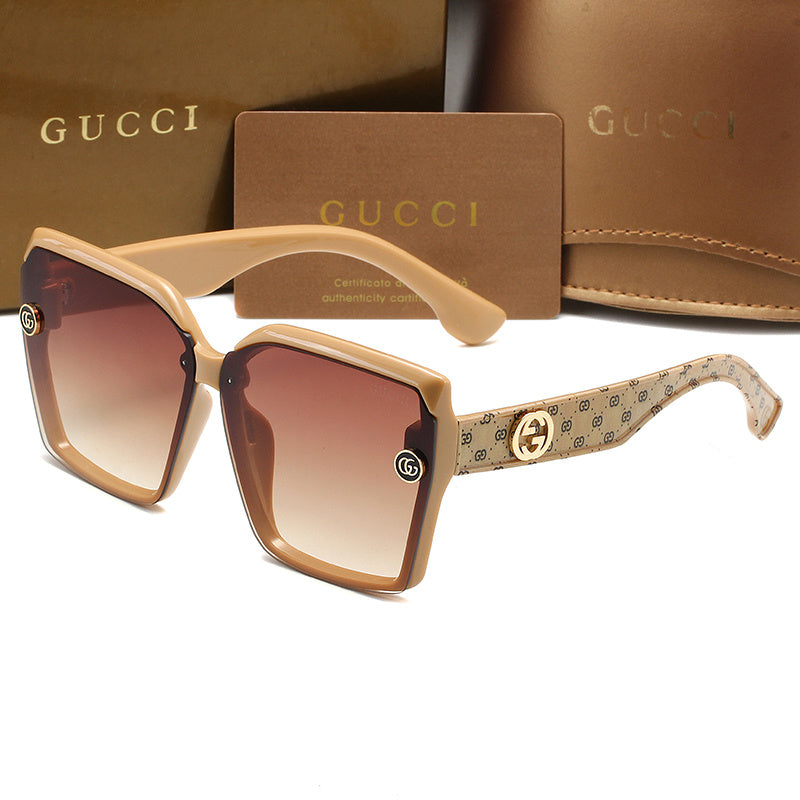 GUCCI OVERSIZED GEOMETRIC SUNGLASSES – FULL SET – 1:1 HIGH END