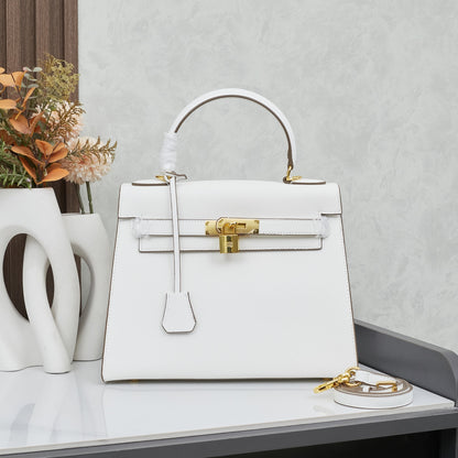HERMÈS SCHULTERTASCHE KELLY 28CM FEU RETOURNE GOLD - 1:1 HIGH END