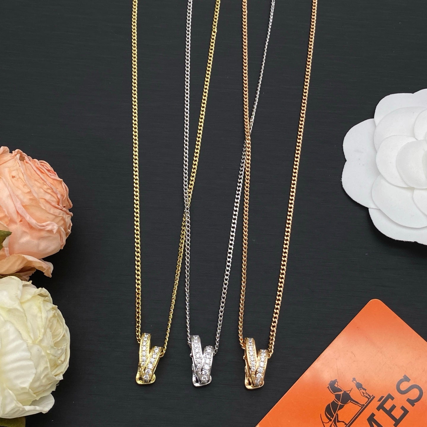 HERMÈS KELLY NECKLACE – Full Set - 1:1 HIGH END