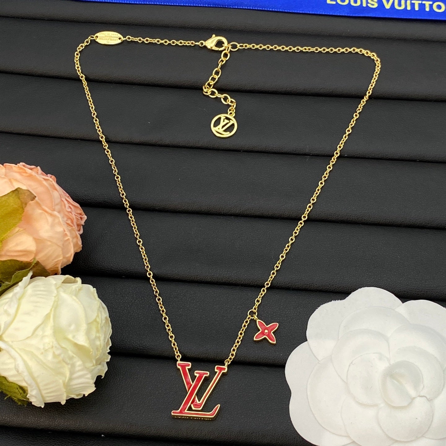 LOUIS VUITTON LV ICONIC ENAMEL EARRING/BRACELET/NECKLACE – Full Set - 1:1 HIGH END