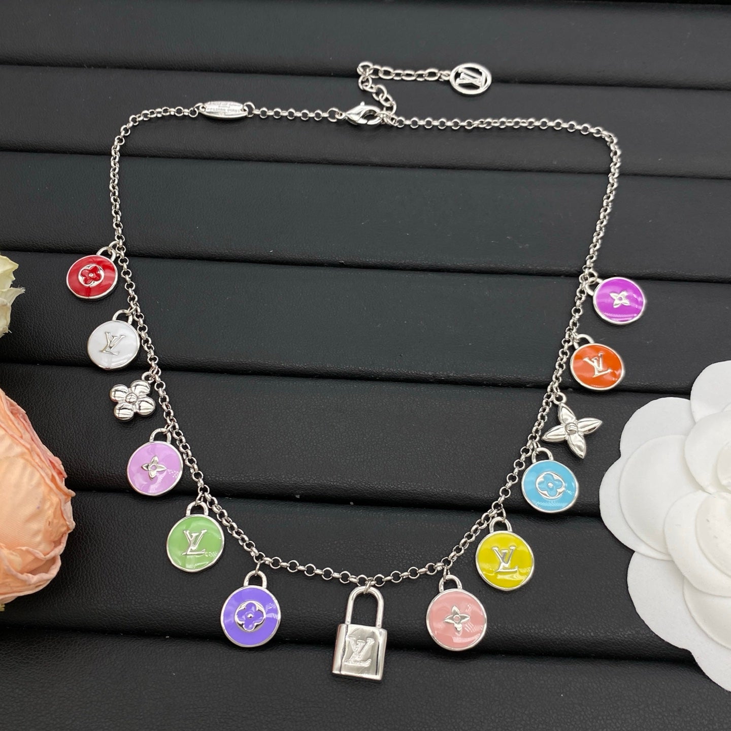 LOUIS VUITTON CONFETTI NECKLACE / BRACELET – Full Set - 1:1 HIGH END