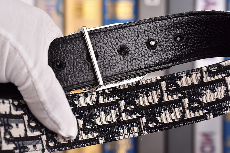 DIOR OBLIQUE CD RETRO BUCKLE BELT – FULL SET – 1:1 HIGH END