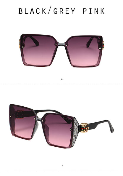 GUCCI OVERSIZED GEOMETRIC SUNGLASSES – FULL SET – 1:1 HIGH END