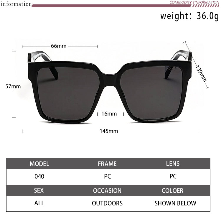 PRADA RECTANGULAR SUNGLASSES – FULL SET – 1:1 HIGH END