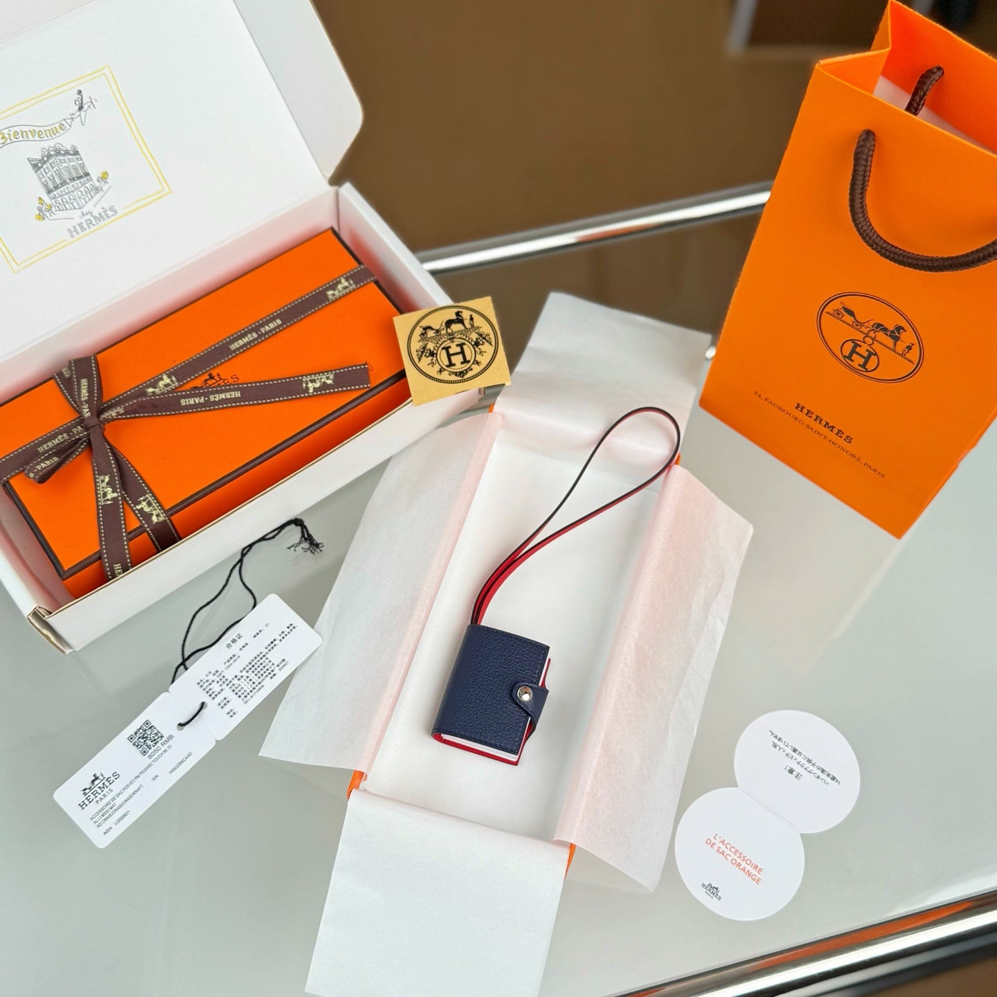 HERMÈS CARMEN NOTEBOOK CHARM – FULL SET – 1:1 HIGH END