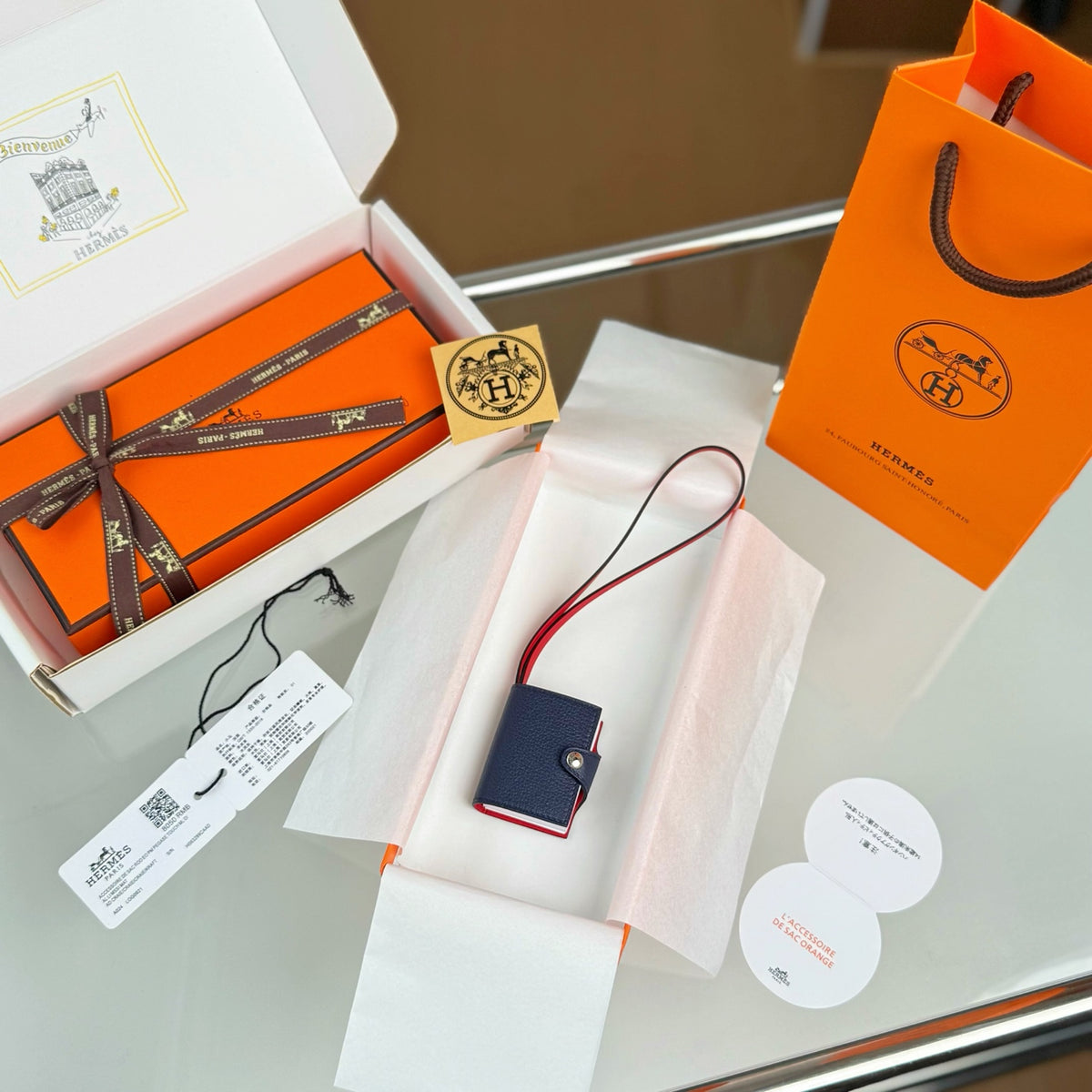 HERMÈS CARMEN NOTEBOOK CHARM – FULL SET – 1:1 HIGH END