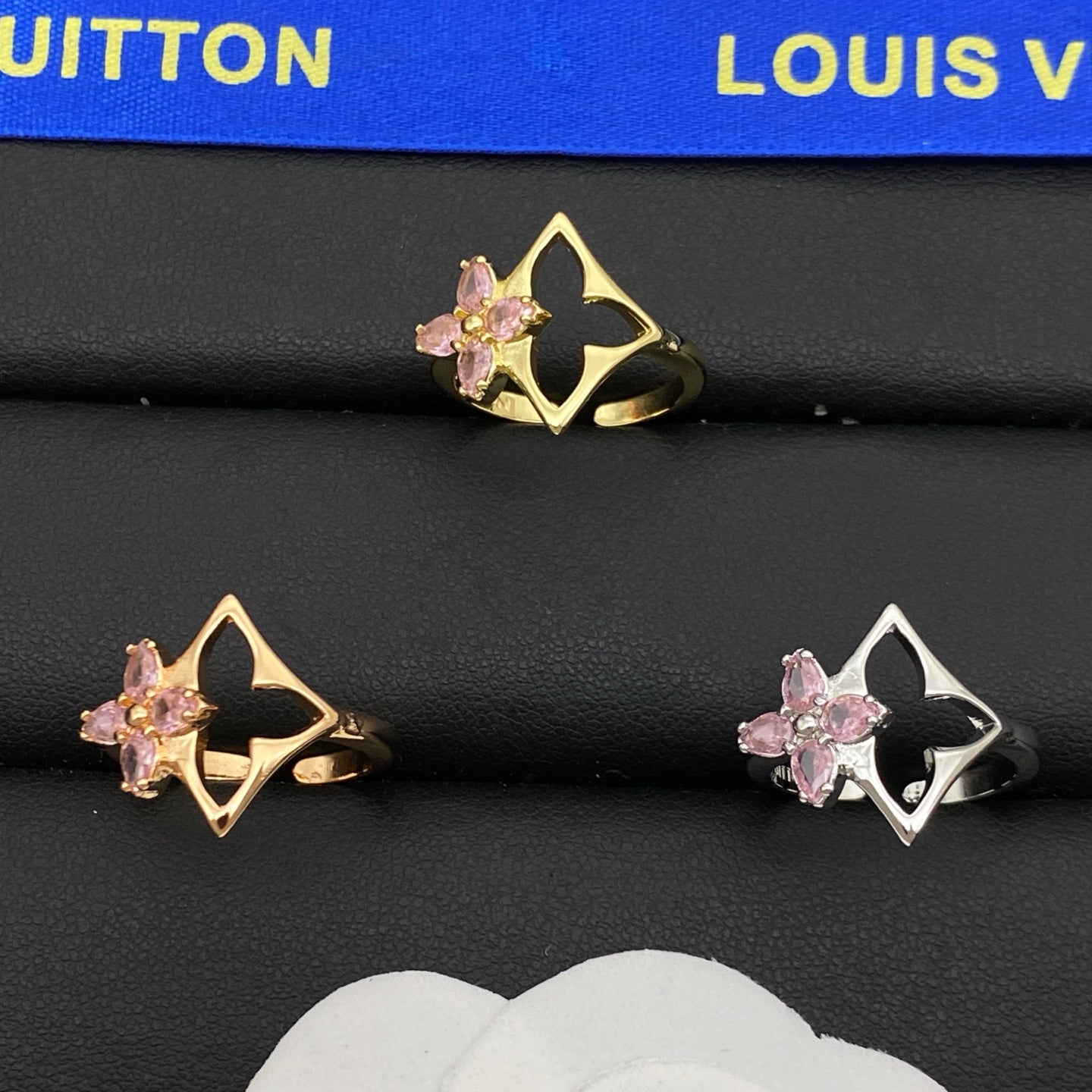 LOUIS VUITTON PINK BLOSSOM RING – Full Set - 1:1 HIGH END