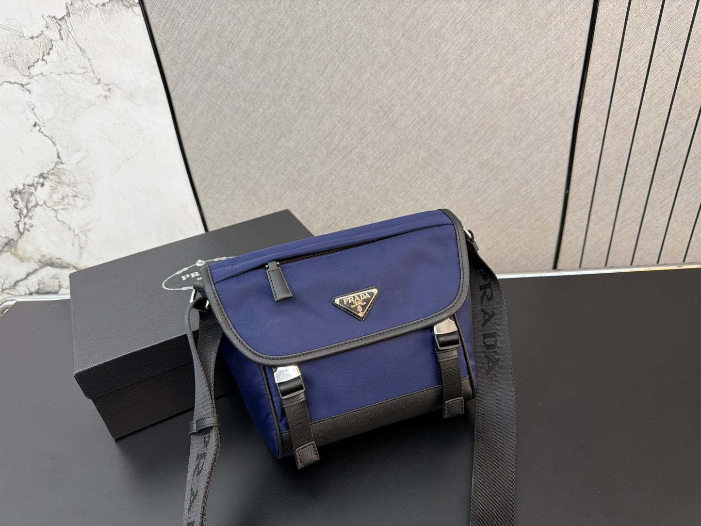 PRADA RE-NYLON SAFFIANO LEATHER SHOULDER BAG – FULL SET – 1:1 HIGH END