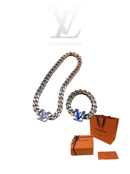 LOUIS VUITTON COLLIER LV BRACELET/NECKLACE  – Full Set  - 1:1 HIGH END