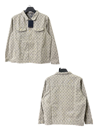LOUIS VUITTON LV PREMIUM JACQUARD MONOGRAM DENIM JACKET– 1:1 HIGH END