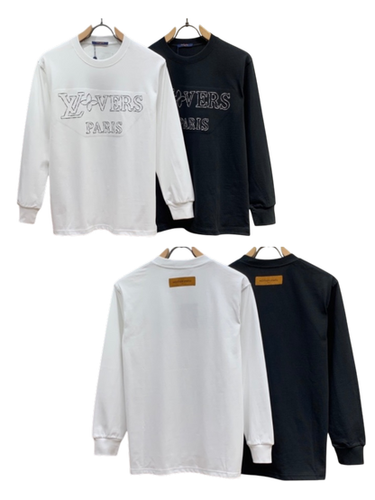 LOUIS VUITTON LV LOVERS PARIS EMBROIDERED LONG SLEEVE T-SHIRT – 1:1 HIGH END