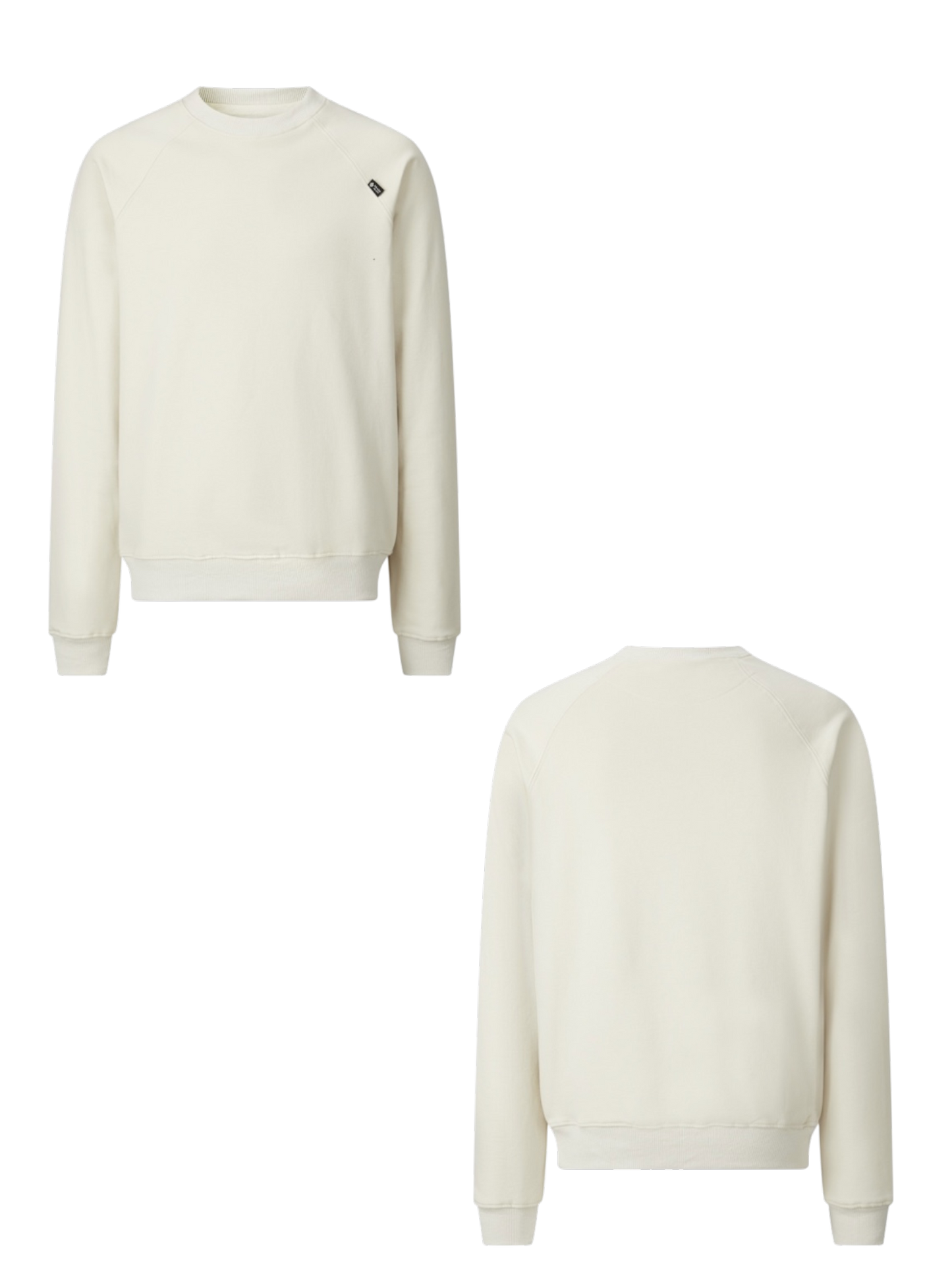 PRADA 2026FW MINIMALIST WOVEN LABEL HEAVYWEIGHT CREWNECK SWEATSHIRT – 1:1 HIGH END