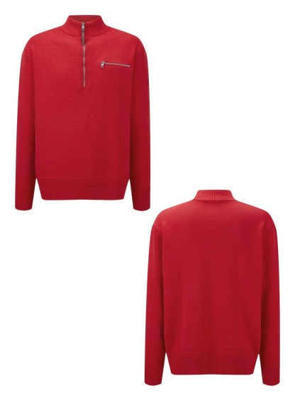 MONCLER EXPEDITION CONTRAST HALF-ZIP POCKET KNITWEAR SWEATER– 1:1 HIGH END