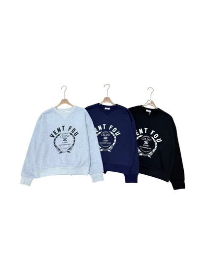 CELINE VENT FOU MAISON TRIOMPHE CREWNECK SWEATSHIRT – 1:1 HIGH END