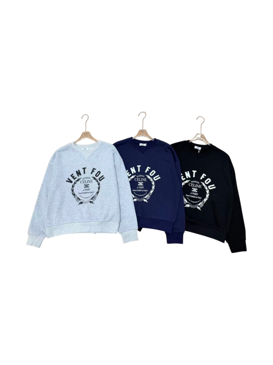 CELINE VENT FOU MAISON TRIOMPHE CREWNECK SWEATSHIRT – 1:1 HIGH END