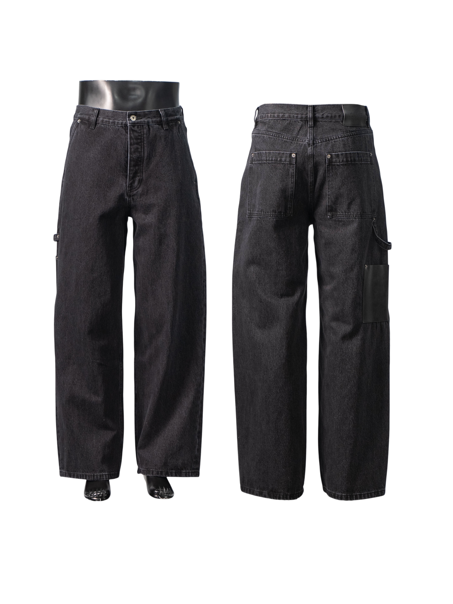 LOEWE ANAGRAM PATCH BLACK DENIM JEANS – 1:1 HIGH END