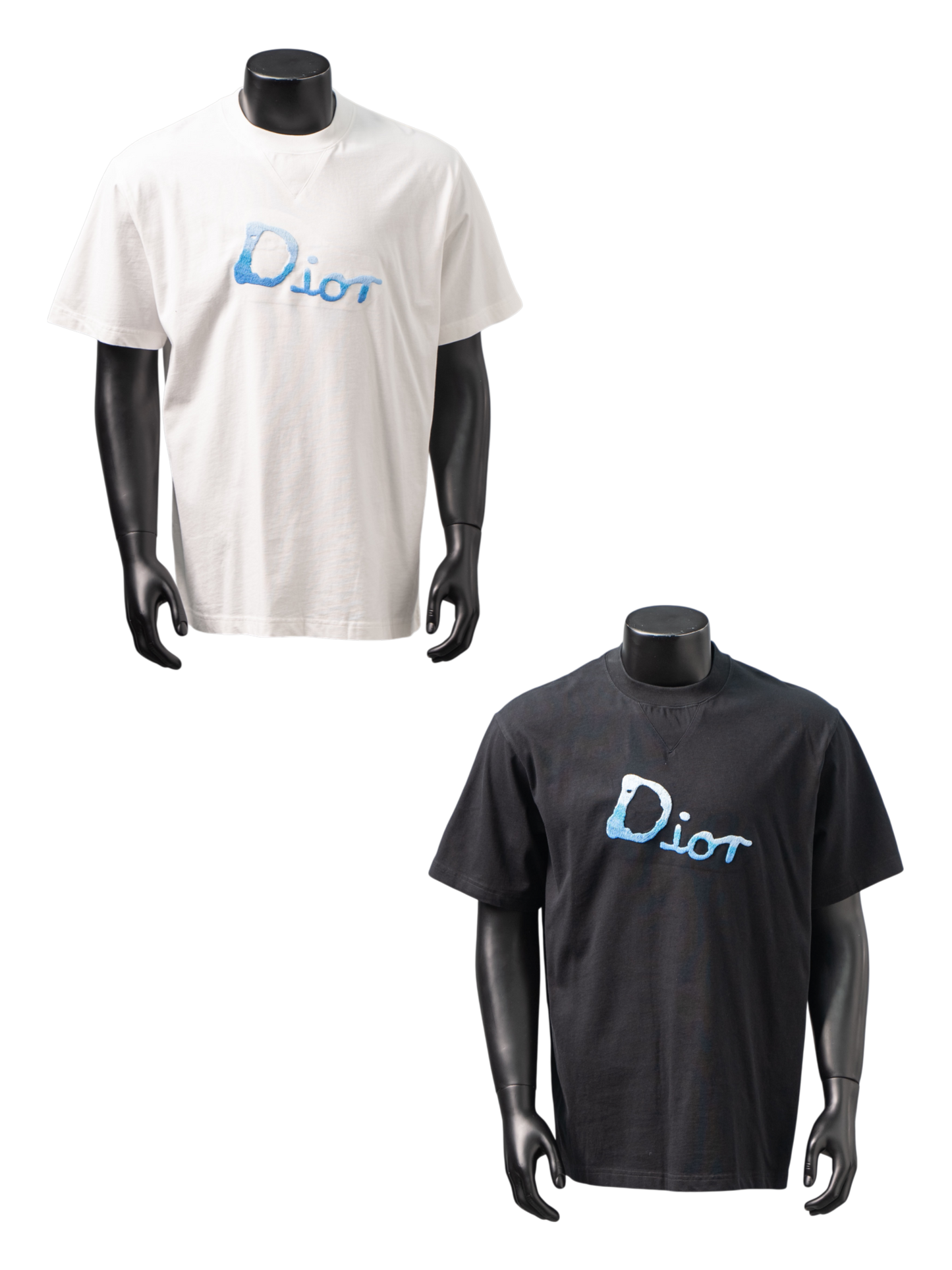 DIOR GRADIENT GRAFFITI EMBROIDERY T-SHIRT– 1:1 HIGH END