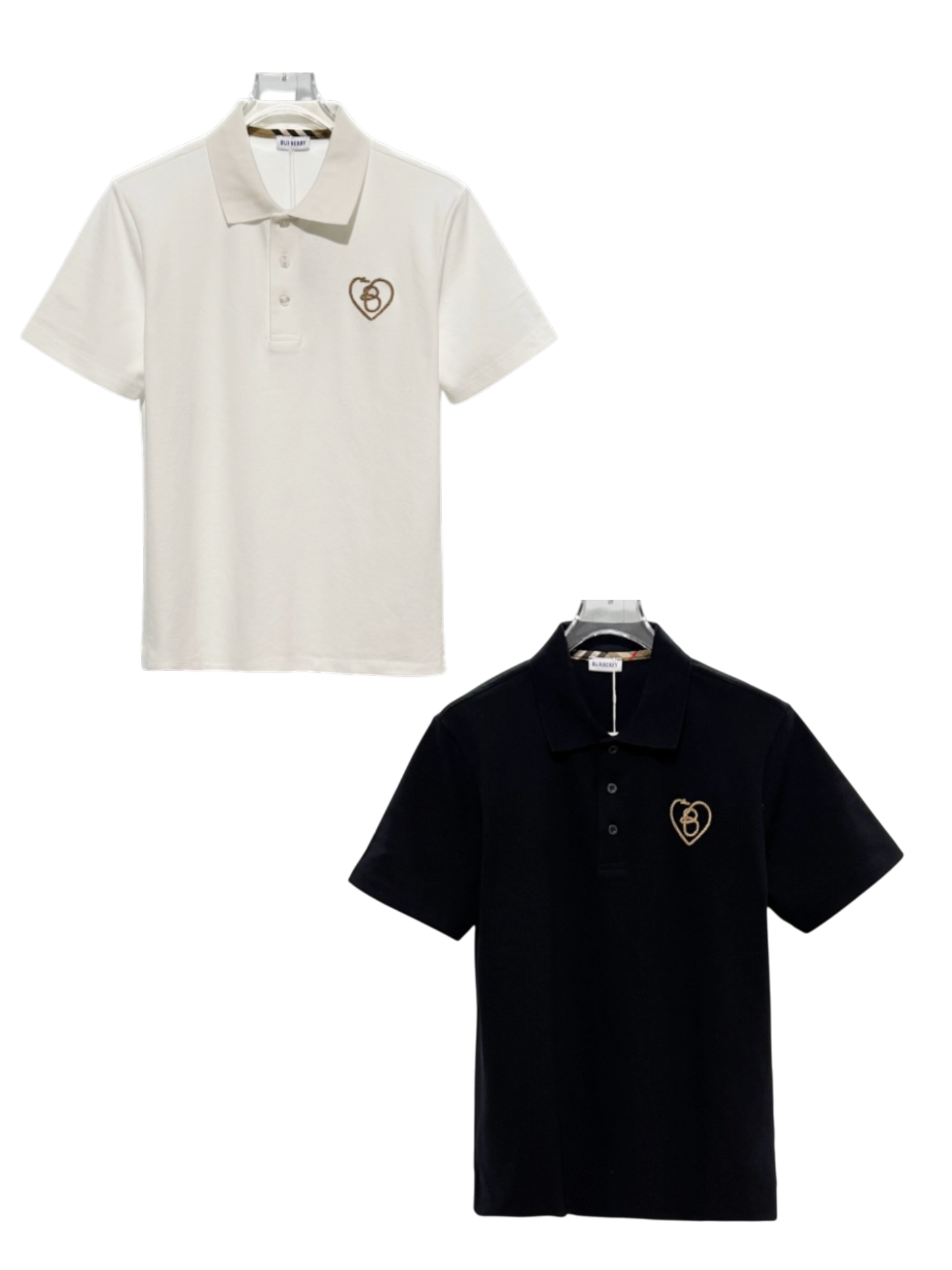 BURBERRY HEART LOGO POLO SHIRT – 1:1 HIGH END