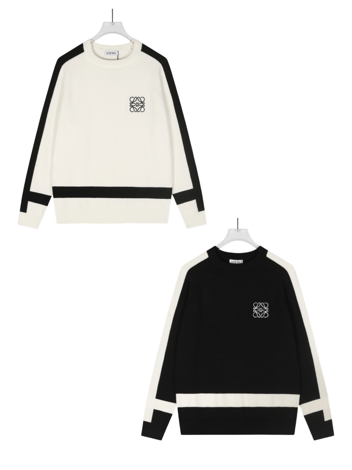 LOEWE ANAGRAM CONTRAST WOOL SWEATER– 1:1 HIGH END