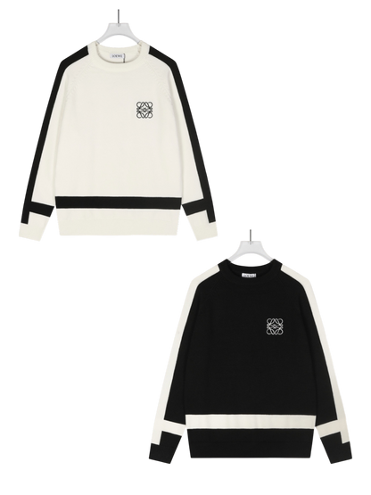 LOEWE ANAGRAM CONTRAST WOOL SWEATER– 1:1 HIGH END