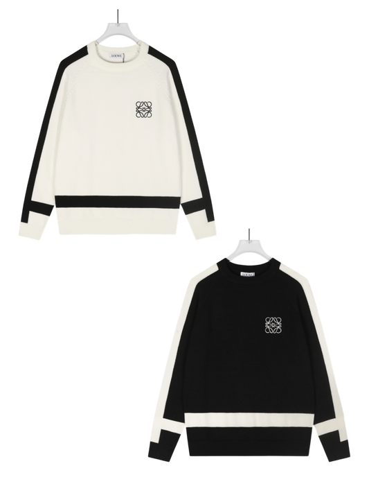 LOEWE ANAGRAM CONTRAST WOOL SWEATER– 1:1 HIGH END