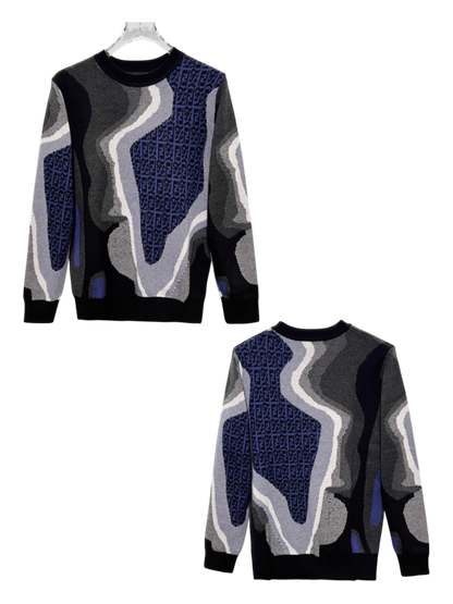 FENDI MONOGRAM JACQUARD RETRO KNIT SWEATER – 1:1 HIGH END