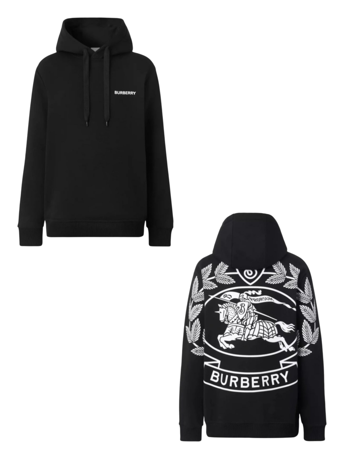 BURBERRY EMBROIDERED EKD OVERSIZED HOODIE– 1:1 HIGH END