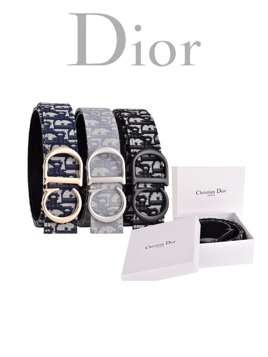 DIOR OBLIQUE CD CD-ICON BUCKLE BELT – FULL SET – 1:1 HIGH END