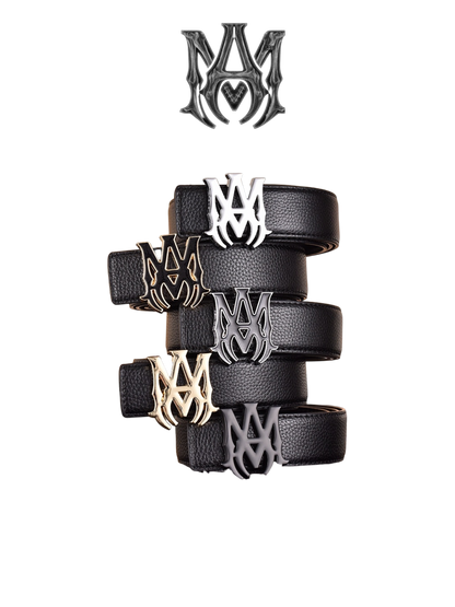 AMIRI MA LOGO RETRO LYCHEE LEATHER BELT– 1:1 HIGH END