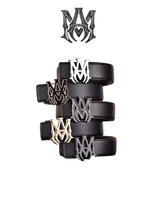 AMIRI MA LOGO RETRO LYCHEE LEATHER BELT– 1:1 HIGH END