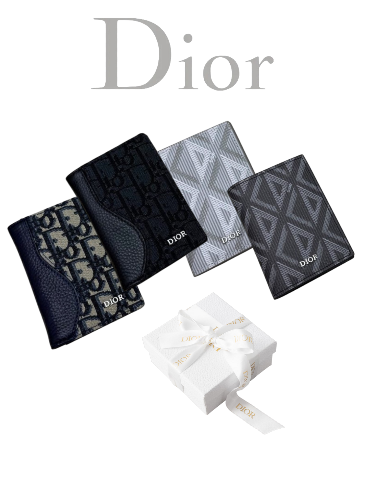 DIOR SADDLE OBLIQUE RETRO PASSPORT HOLDER – FULL SET – 1:1 HIGH END