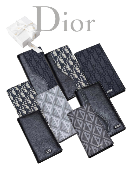 DIOR SADDLE AND OBLIQUE RETRO LONG WALLET COLLECTION – FULL SET – 1:1 HIGH END