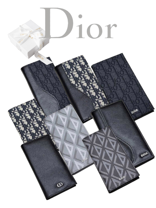 DIOR SADDLE AND OBLIQUE RETRO LONG WALLET COLLECTION – FULL SET – 1:1 HIGH END