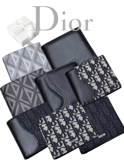 DIOR SADDLE AND OBLIQUE RETRO SHORT WALLET COLLECTION – FULL SET – 1:1 HIGH END