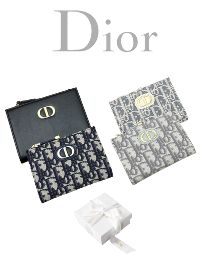 DIOR CARO DAHLIA RETRO COMPACT WALLET COLLECTION – FULL SET – 1:1 HIGH END