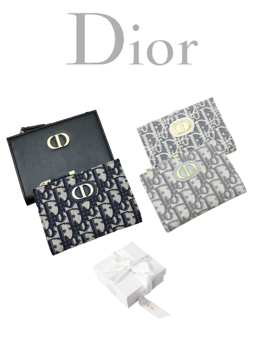 DIOR CARO DAHLIA RETRO COMPACT WALLET COLLECTION – FULL SET – 1:1 HIGH END