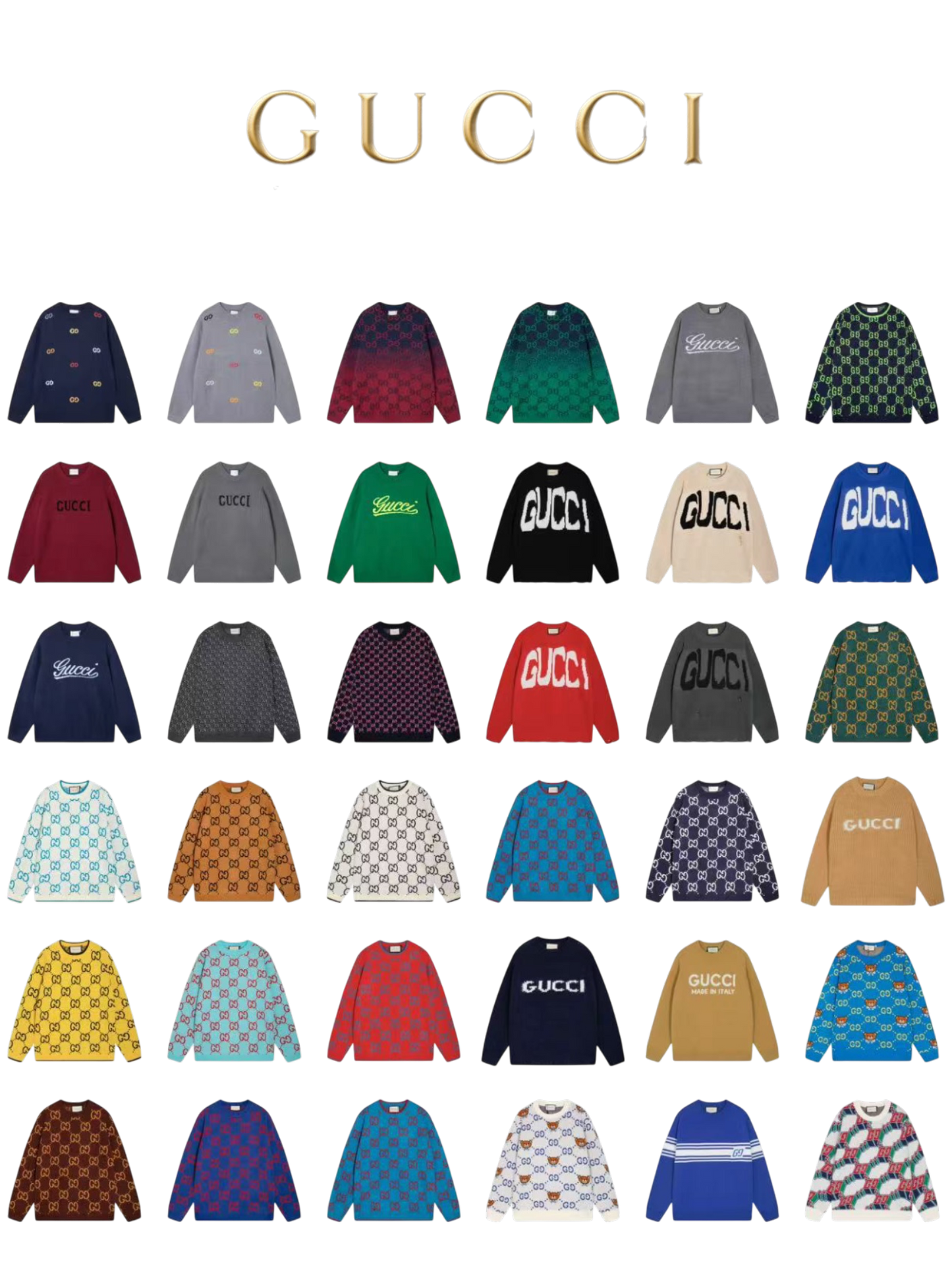 GUCCI GG LOGO KNIT SWEATER – 1:1 HIGH END