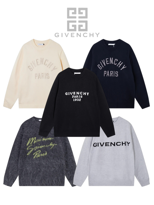 GIVENCHY LOGO KNIT SWEATER – MULTIPLE DESIGNS– 1:1 HIGH END