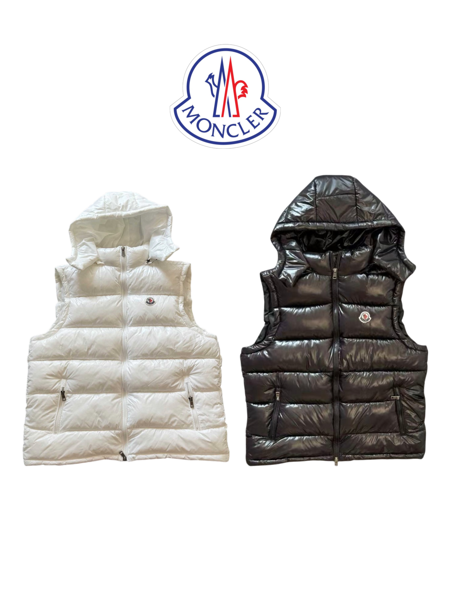 MONCLER HOODED DOWN VEST – 1:1 HIGH END