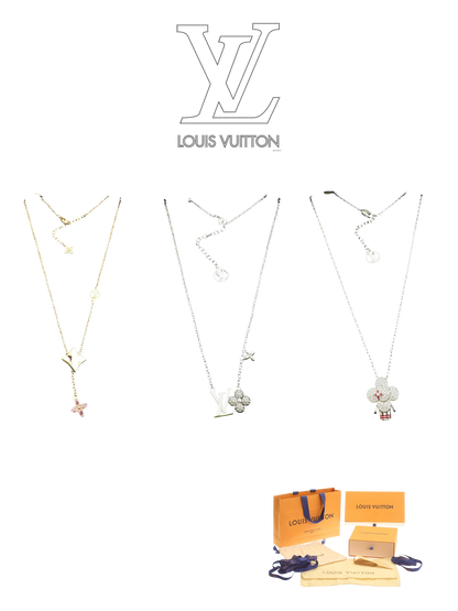LOUIS VUITTON COLOR BLOSSOM PENDANT NECKLACE – FULL SET – 1:1 HIGH END