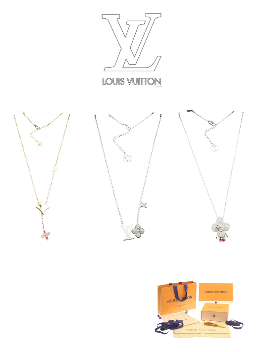 LOUIS VUITTON COLOR BLOSSOM PENDANT NECKLACE – FULL SET – 1:1 HIGH END