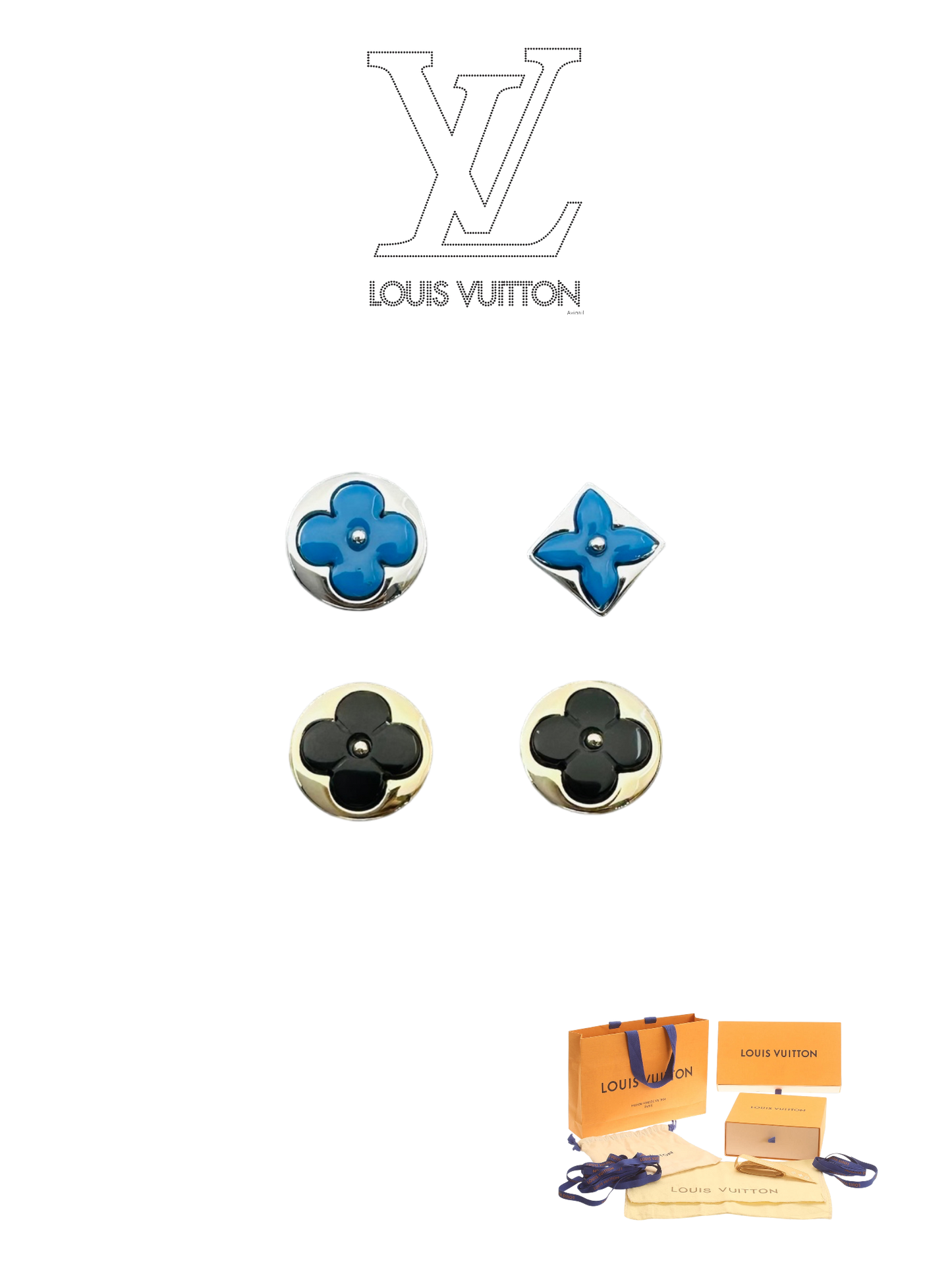 LOUIS VUITTON COLOR BLOSSOM BB EARRINGS – Full Set - 1:1 HIGH END